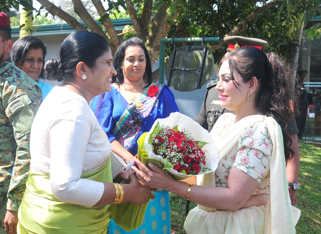 SLSR Seva Vanitha with ASVU President Gifts School Accessories to SLSR Families