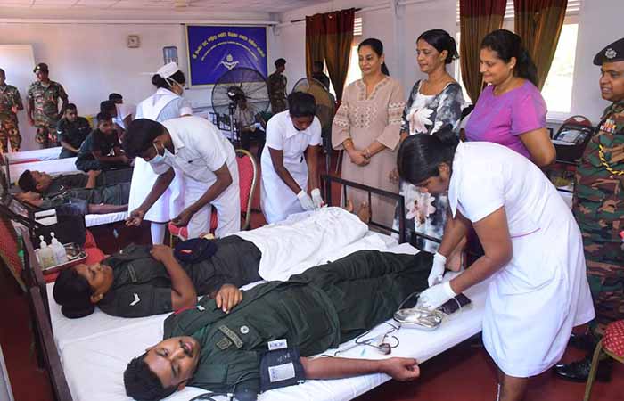 Over 200 SLASC Officers & Other Ranks in Jaffna Donate Blood to Patients