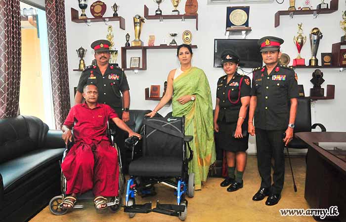 Electric Wheelchair Presented to Senior Officer at Ranaviru Sevana