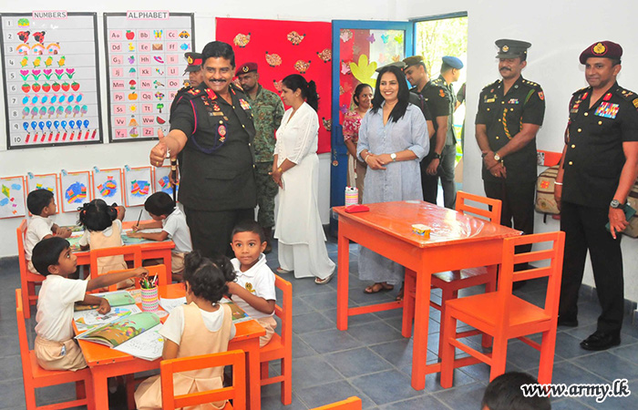 Army Chief and ASVU Chairperson Visit Pallekele Viru Kekulu Pre-school