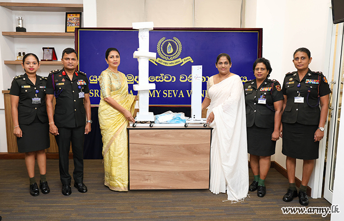 යුද්ධ හමුදා පොදු සේවා බලකා සේවා වනිතා ශාඛාවෙන් විෂබීජහරණ උපකරණ පරිත්‍යාගයක්