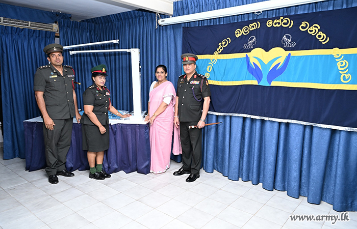 යුද්ධ හමුදා පොදු සේවා බලකා සේවා වනිතා ශාඛාවෙන් වෛද්‍ය උපකරණ පරිත්‍යාග කිරීමේ වැඩසටහනක්